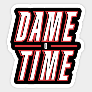 Dame Time 2 - Black Sticker